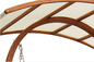 Kayu Solid Anti Korosif Larch Outdoor Canopy Swing Chair Kerai